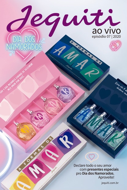 Capas catálogos Jequiti Ao Vivo 06/2020 e Jequiti ao Vivo 07/2020