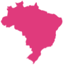 Mapa do Brasil em cor rosa