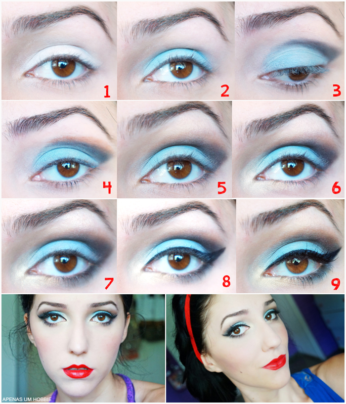 Faça a sua maquiagem azul em 5 passos!